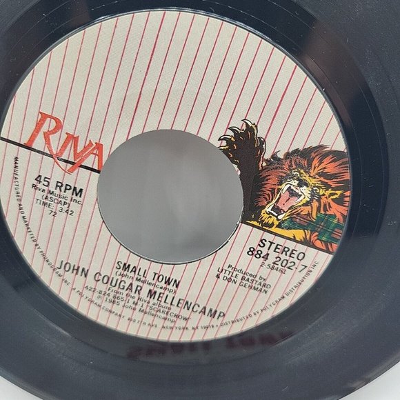 Small Town by John Cougar Mellencamp 45 NM Single Vintage Vinyl - Picture 3 of 3